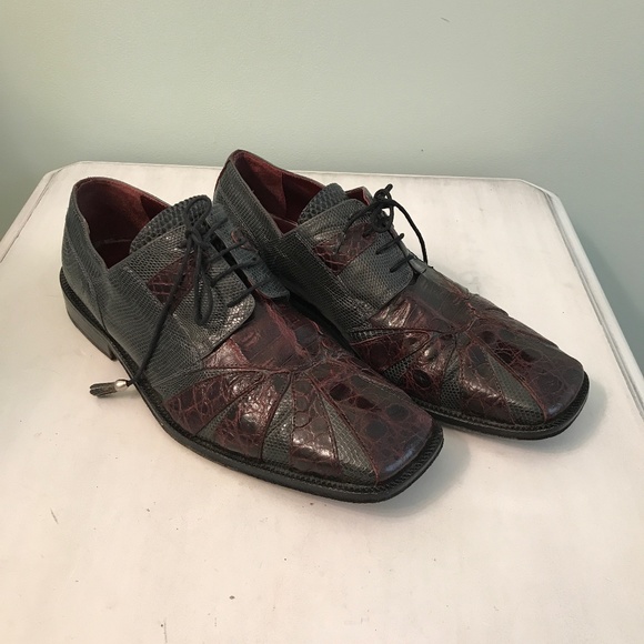 David Eden Limited Edition  crocodile/ Lizard shoe - Picture 1 of 16